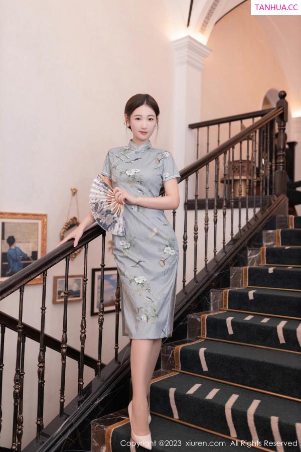 唐安琪  [XiuRen]高清写真图 2023.08.14 No.7232 唐安琪 美腿旗袍第5张图片